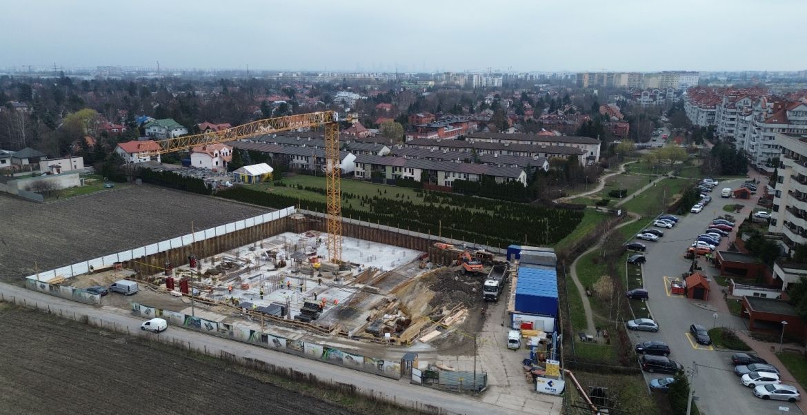 Mamy ponad 60% płyty fundamentowej. Żuraw już pracuje!