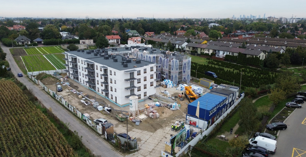 Odsłaniamy wykonane elewacje budynku.