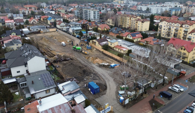 Rozpoczęto prace związane z zabezpieczeniem wykopu!